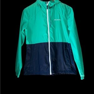Columbia Green Windbreaker Jacket
